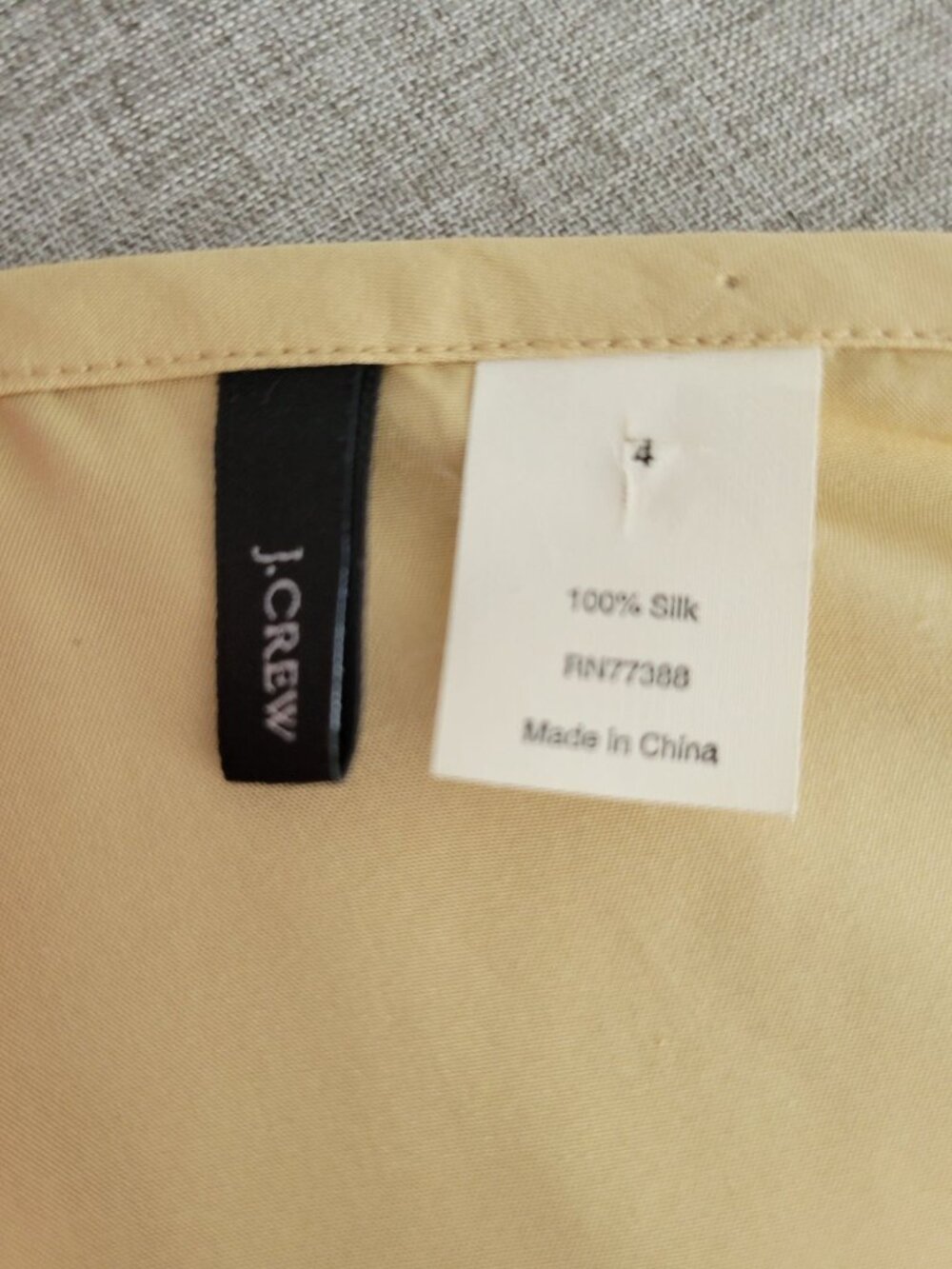 J. Crew 100% Silk Pintuck Midi Skirt Butter Yellow size 4 Y2k Ruffled hem - Picture 2 of 6